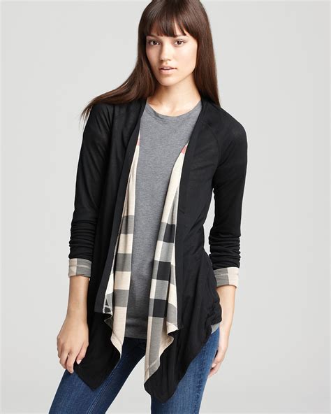 green burberry brit cardigan|burberry reversible cardigan.